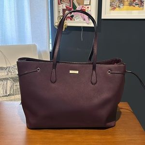 Kate Spade Plum Saffiano Leather Tote